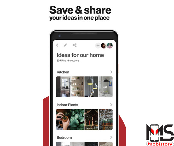 تطبيق بنترست Pinterest 