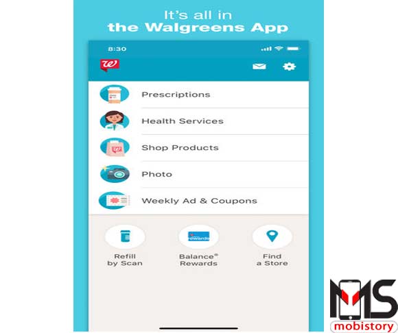 تطبيق walgreens 