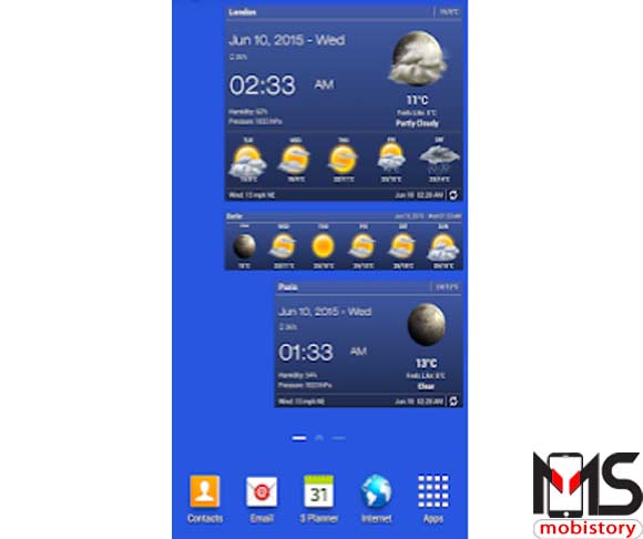 تطبيق Weather & Clock Widget