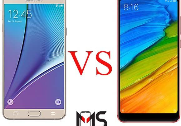 مقارنة بين سامسونج Galaxy Note 5 و شاومي Redmi Note 5