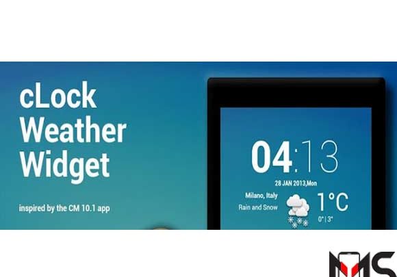 تطبيق Weather & Clock Widget