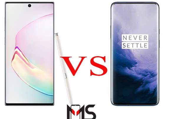 مقارنه بين هاتف OnePlus 7 Pro و Samsung Galaxy Note 10 