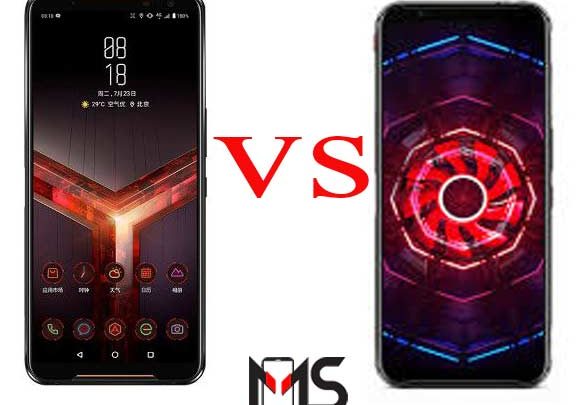 مقارنة بين هاتف ZTE nubia Red Magic 3  و Asus rog phone 2 