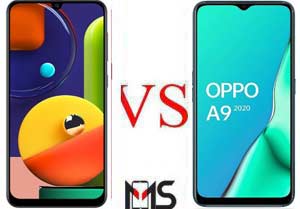 مقارنه بين هاتف Oppo A9 2020 و Samsung Galaxy A50s